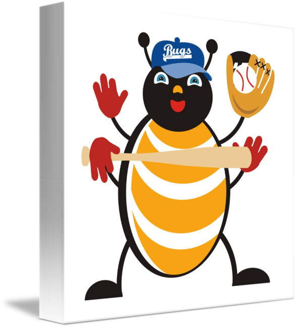 Baseball Bug By Evision Arts Clip Art Free Library - Baseball Bug (589x650)