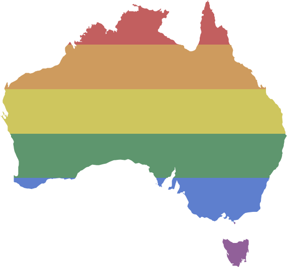 Rights In Australia Equaldex - Map Of Australia (600x600)