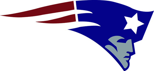 New England Patriots - New England Patriots Logo (644x296)