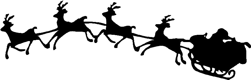 Letter To Santa Kits Postcards From S Magic Key I Believe - Transparent Santa In Sleigh (826x280)