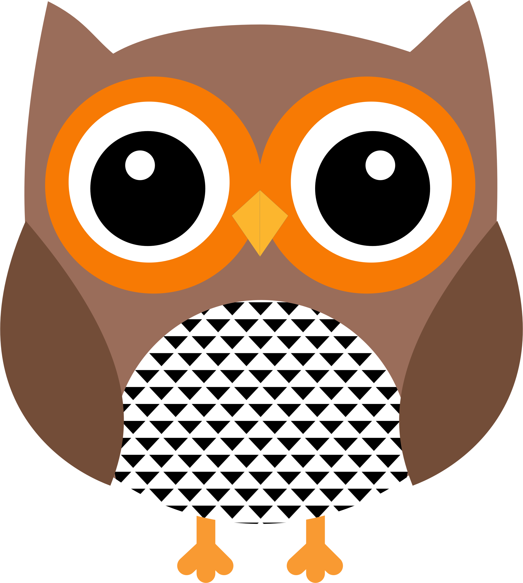 Jpg Library Library Big Clipart Prey - Cute Clip Art Owl (2126x2370)