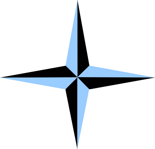 How To Set Use Blue And Black Compass Svg Vector - How To Set Use Blue And Black Compass Svg Vector (600x576)