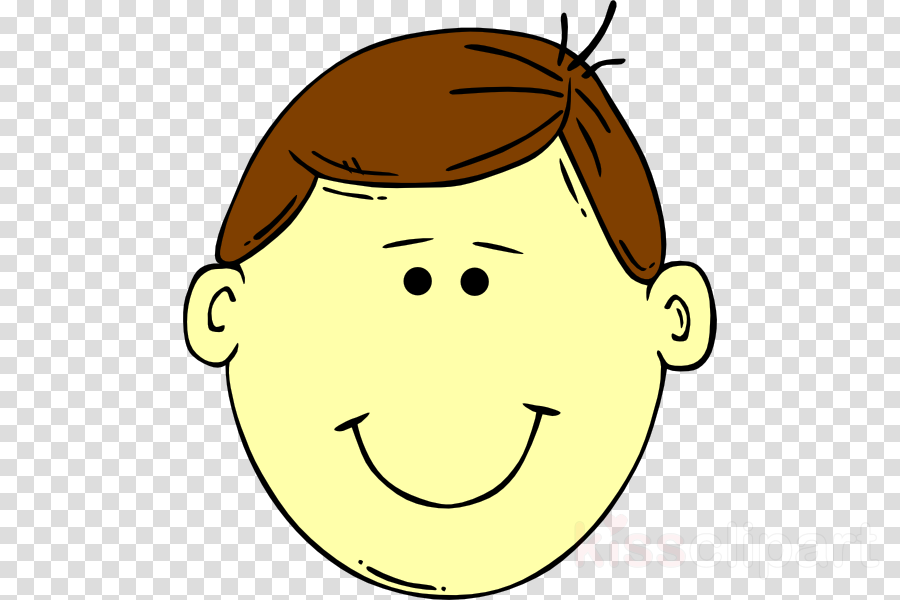 Boy With Brown Hair Clipart Brown Hair Clip Art - Vinyl Transparent Background (900x600)