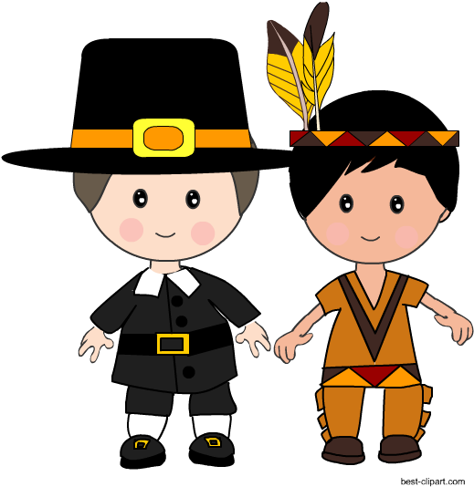 Pilgrim Clipart For Download - Pilgrim Boy And Girl Clipart (550x550)