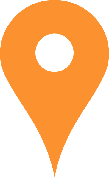 Light Pin Clip Art At Clker Com - Orange Map Pin Png (366x592)