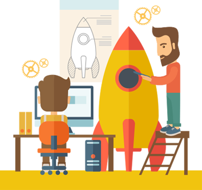 The Work Is A Mix Of Intensive Research To Come Up - Illustration (399x375)