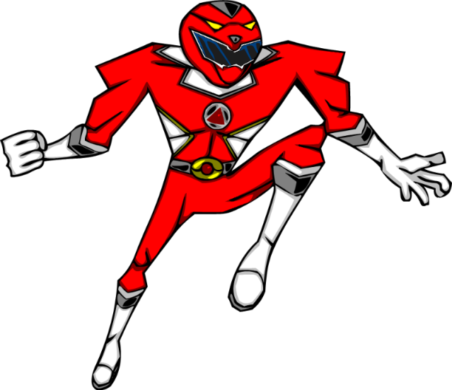 Animated, Red Primal Ranger - Power Ranger Animated Transparent (639x551)