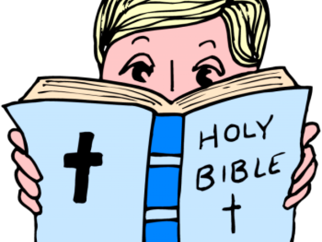 History Clipart Book The Bible - Reading The Bible Clipart (640x480)