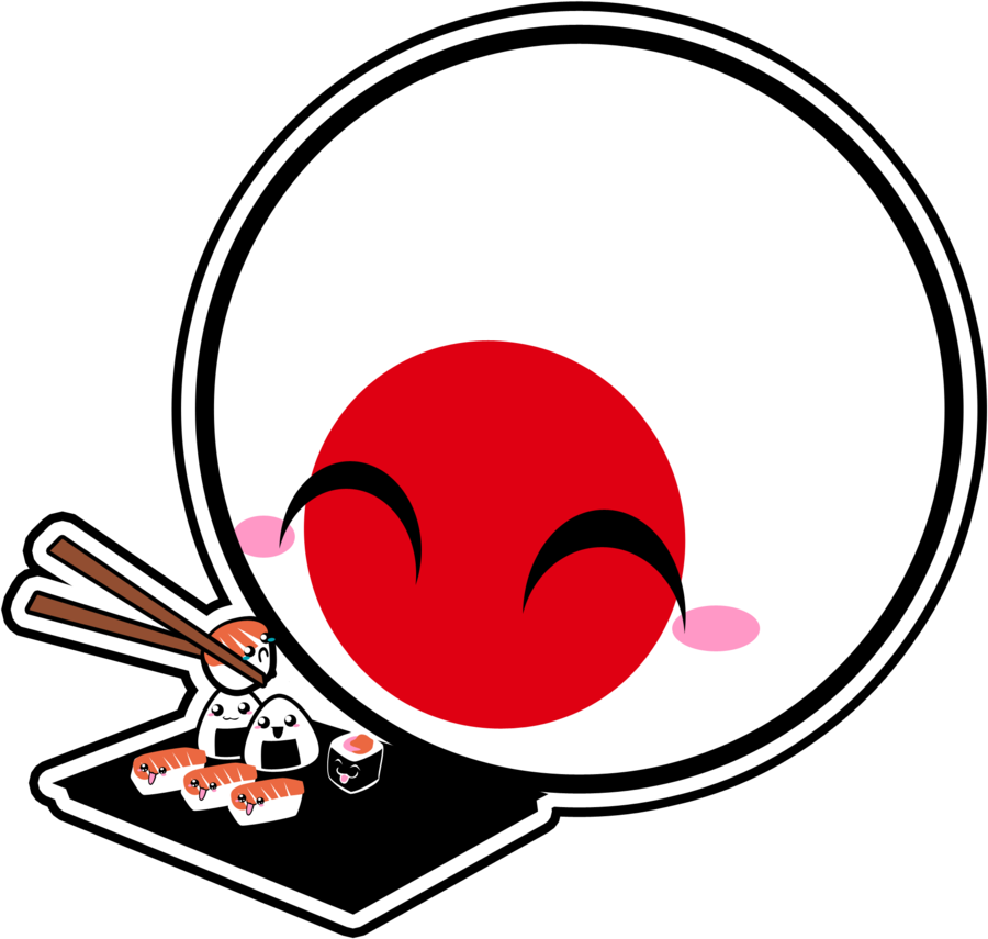 Onion, Sushi, Balls, Countries, Otaku, Board, Bulb, - Japanball Art (900x855)