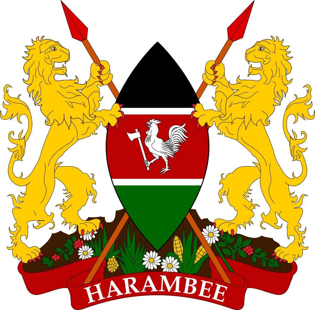 Alternate Coat Of Arms Of Kenya - Kenya Coat Of Arms Png (1004x989)