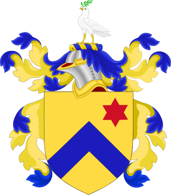 Coat Of Arms Of Thomas Mifflin - Martin Van Buren Symbols (350x398)