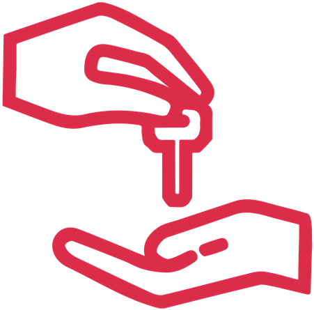 Icon Of Handing Over Car Keys - Service Pick Up Icon (500x500)
