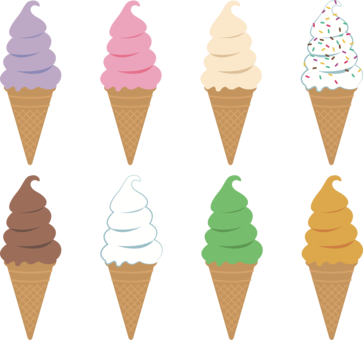 Ice Cream Cones Soft Serve Chocolate - Ice Cream Cone (363x340)