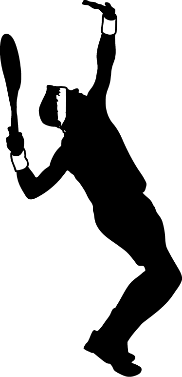 Download Clipart - Tennis Serve Png (374x772)