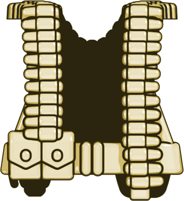 Brickarms Ww2 Us Gunner Vest - Brickarms Combat Vest Ww2 Us Gunner 2.5-inch [dark (366x400)