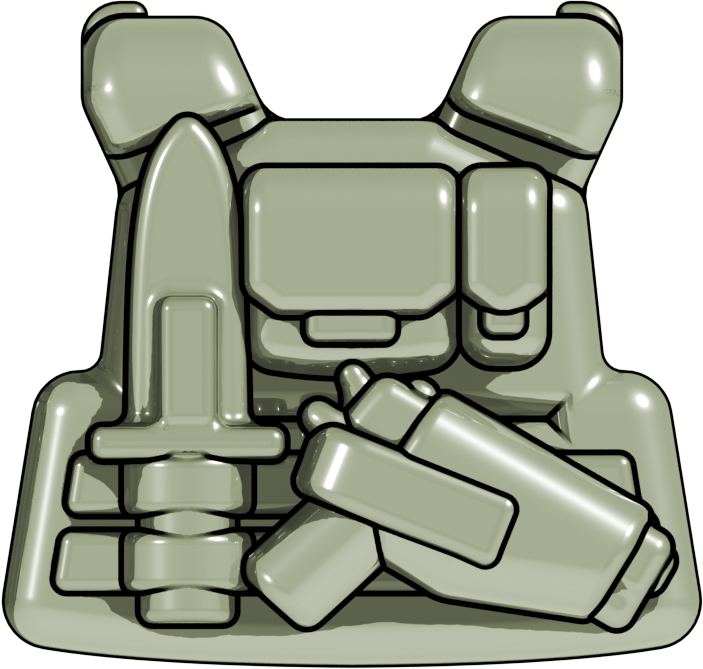 Brickarms Plate Carrier Pcv Commando Pinterest Brickmania - Clipart Army Vest (703x669)