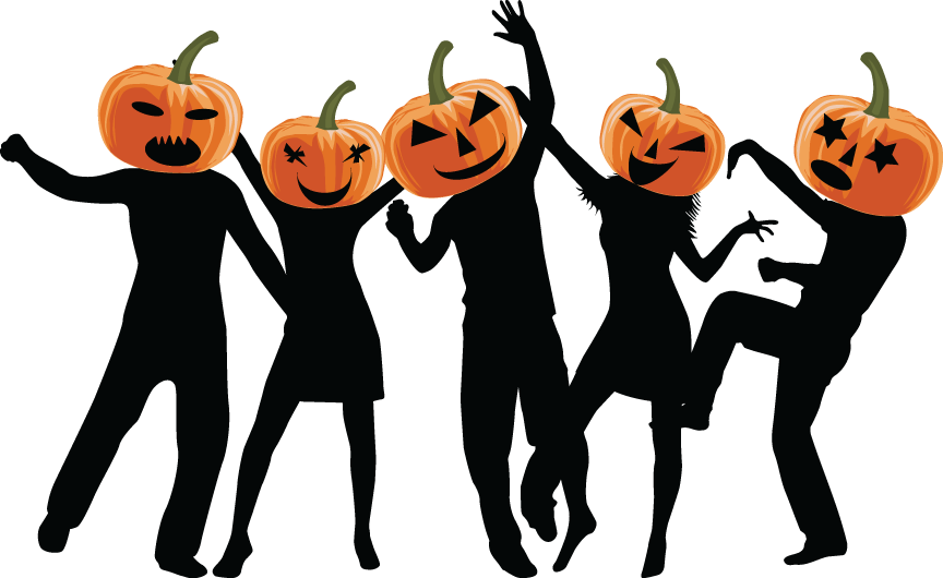Family Fall Pumpkin Craft - Halloween Music Clip Art (864x530)