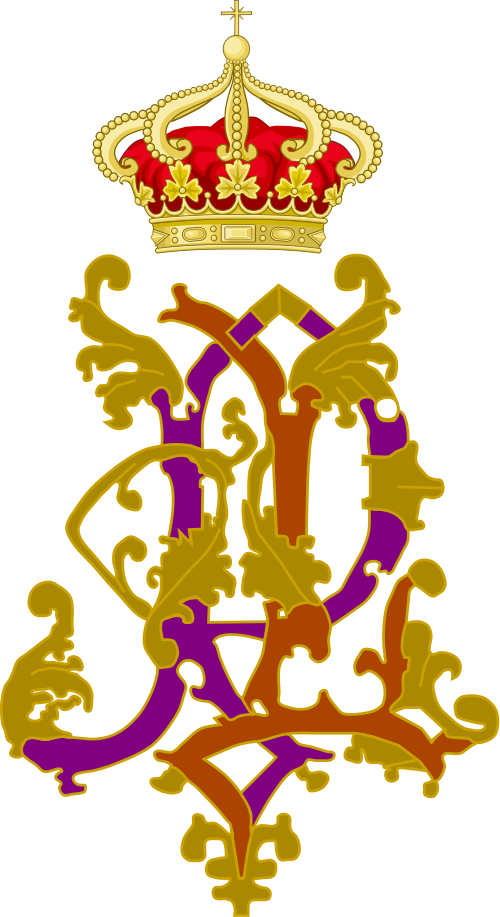 Dual Cypher Of King Luis I And Queen Maria Pia Of Portugal - Nature Protection Service (500x917)