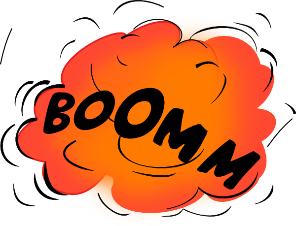 Bomb Explosion Clipart (600x459)