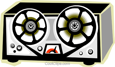 Tape Recorder Royalty Free Vector Clip Art Illustration - Sound (480x282)
