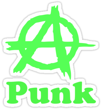 "anarchy Punk By Chillee Wilson" Stickers By Chilleewilson - Anarchy Symbol Png (375x360)