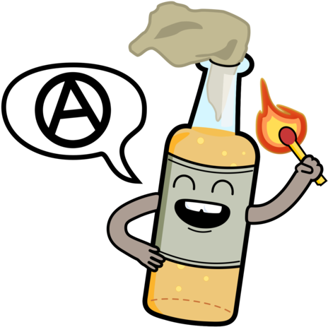 Molotov Cocktail Weapon Bomb Drawing - Molotov Cocktail (530x750)