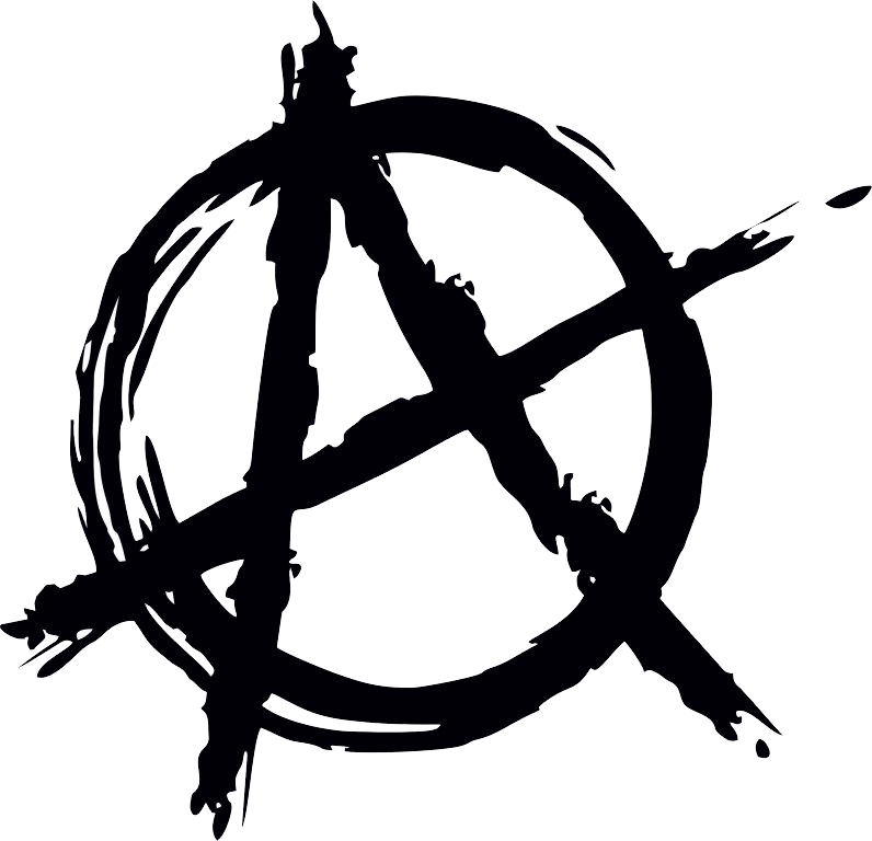 Anarchy Png - Black And White Anarchy Symbol (796x768)