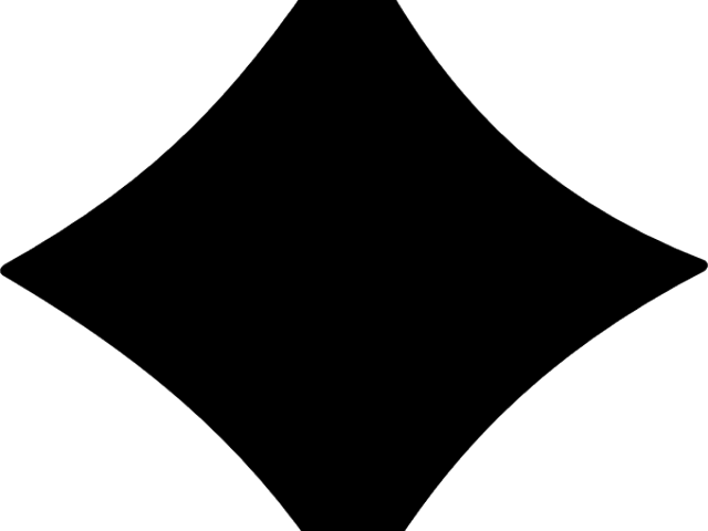 Diamond Shape Clipart - Diamond Cards Symbol Png (640x480)