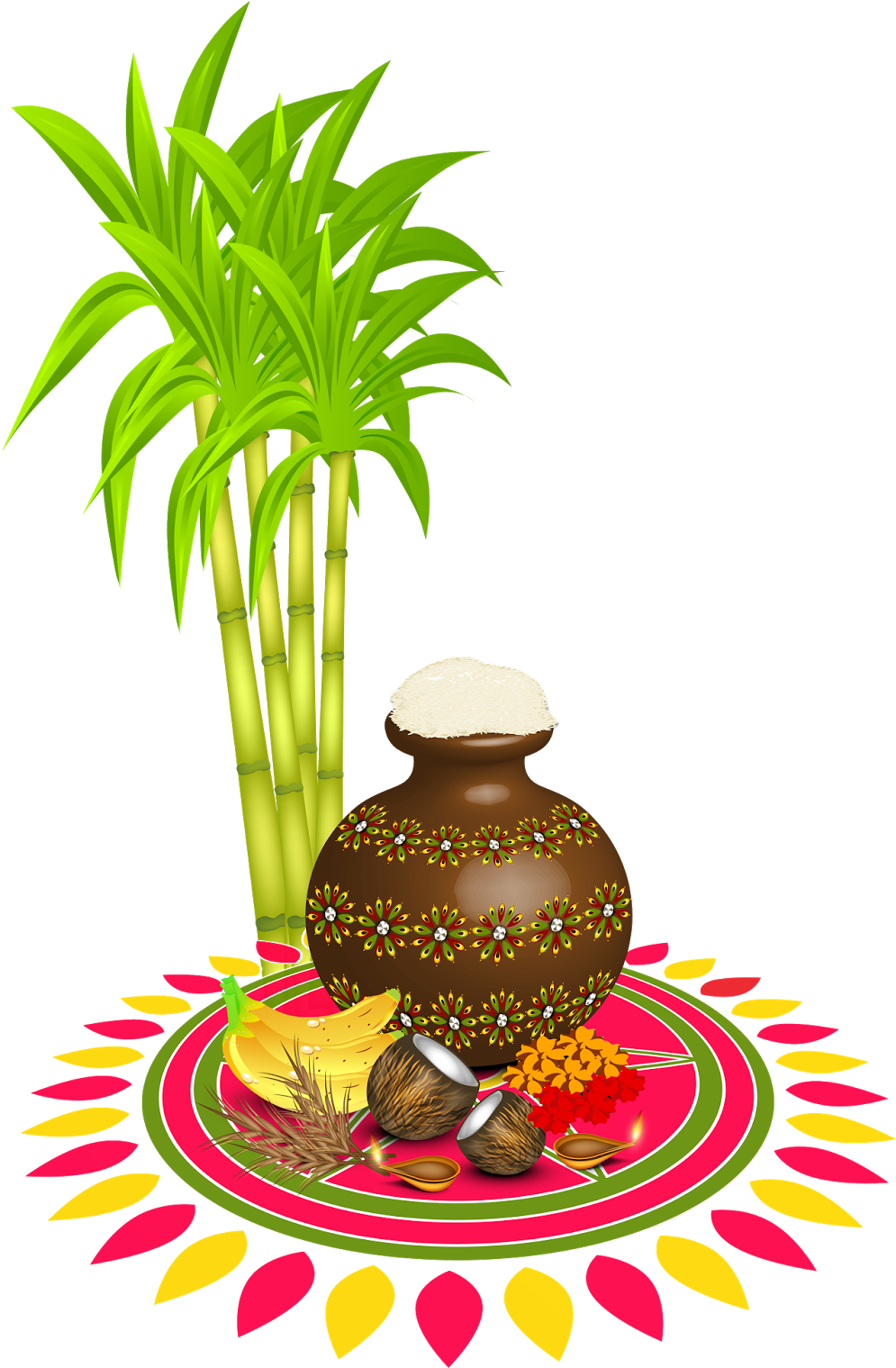 Clip Art Black And White Stock Happy Pot Stock Ping - Bhogi Quotes In Telugu (1600x1600)