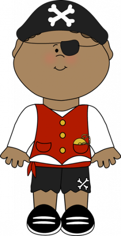 Cute Pirate - Boy Clipart Halloween (250x487)