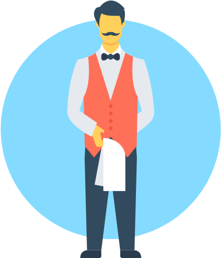 Waiter Free Icon - Portable Network Graphics (512x512)