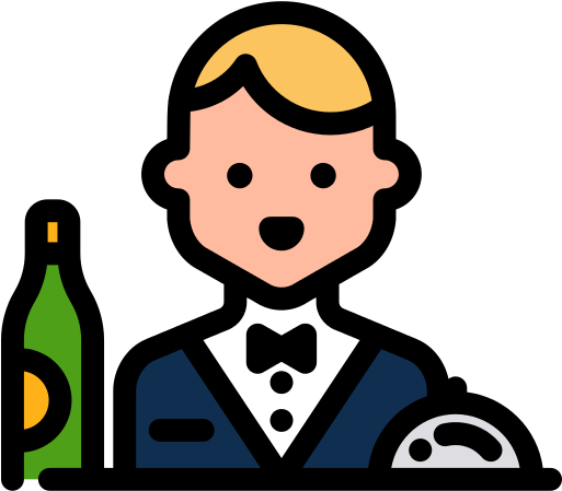 Waiter Cafe Png File - Scalable Vector Graphics (512x512)
