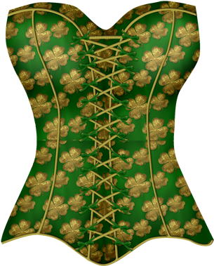 Green Corset Green Corset, Wardrobe Closet, St Patricks - Corset (395x400)