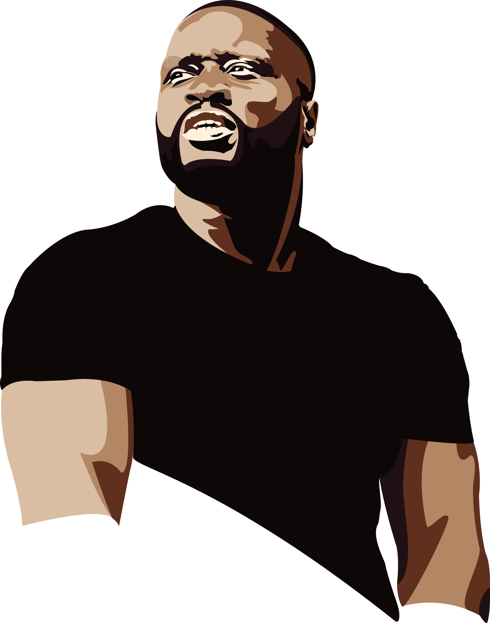 Svg Royalty Free Afro Clipart Pick - Lethal Bizzle Cartoon (1600x2036)