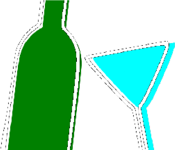 Alcohol Clipart Rum - Glass Bottle (640x480)