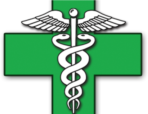 Alcohol Clipart Green Cross - Medical Marijuana Sign (640x480)