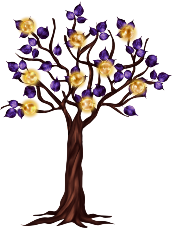 Wood Clip Art Clipart Клипарт Деревья Елка Дерево Деревья - Apple-blüten- Und Liedvogel-jeder Anlass Notecard Karte (600x793)