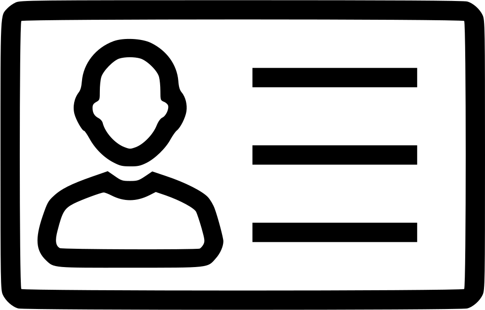 Svg Id Png - Id Card Icon Png (981x628)