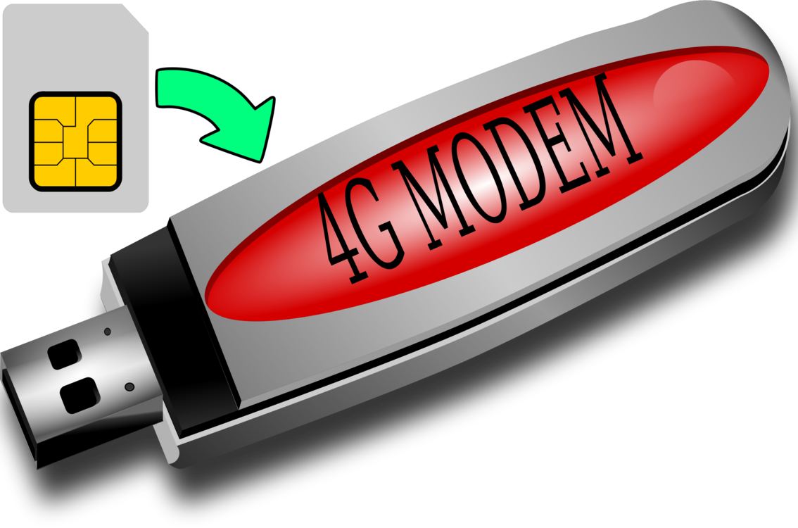 Mobile Broadband Modem 3g Subscriber Identity Module - Modem 4g Png (1134x750)