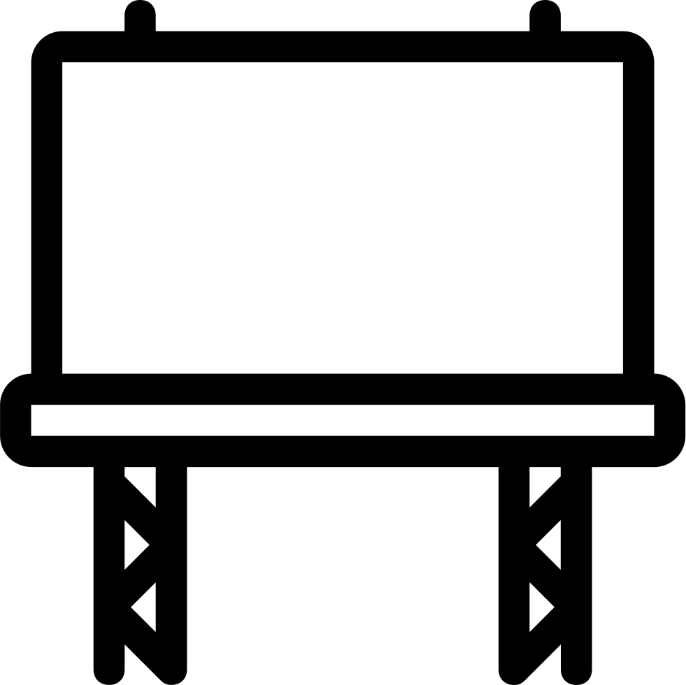 The Advertisement Board Svg Png Icon Free Download - Advertisement Board Png (981x980)