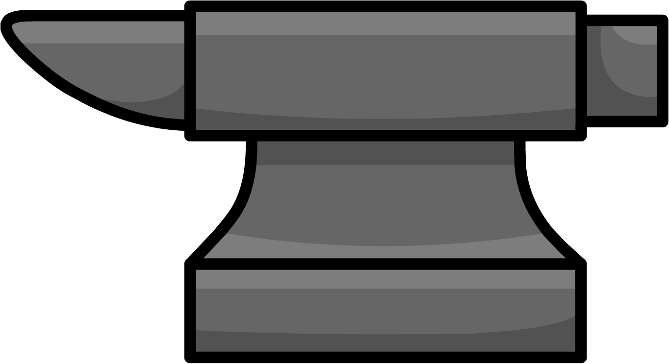 Anvil Clipart Black And White - Anvil Png (1364x743)