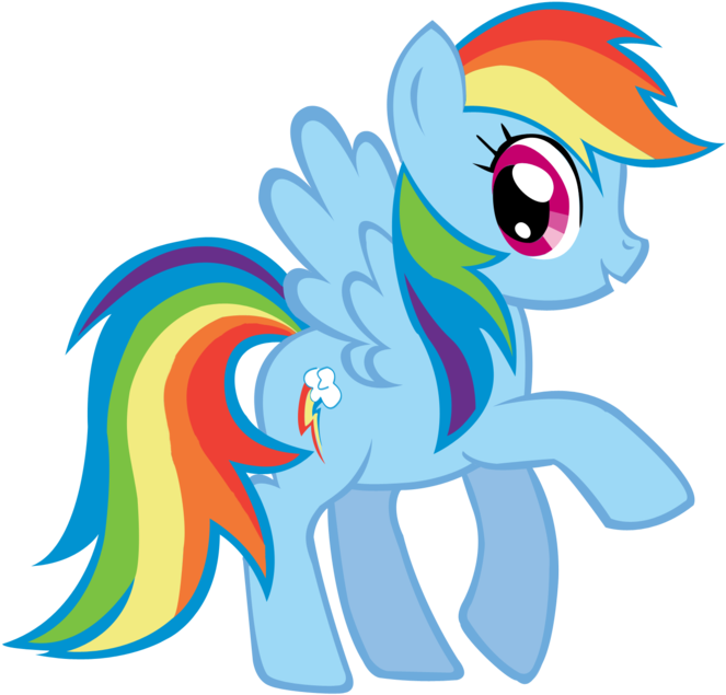 My Little Pony Clip Art Many Interesting Cliparts - Rainbow Dash High Resolution (900x900)