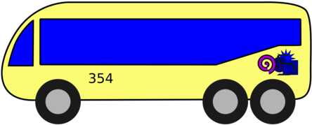 School Bus Motor Vehicle Coach Pictogram - Bus (481x340)
