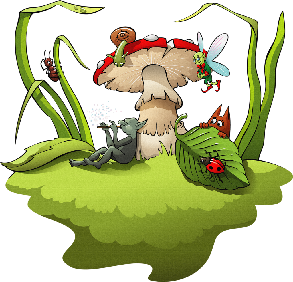Land Clipart Fairy Land - Elves, Gods, And Spirits | Children's Norse Folktales (1024x986)