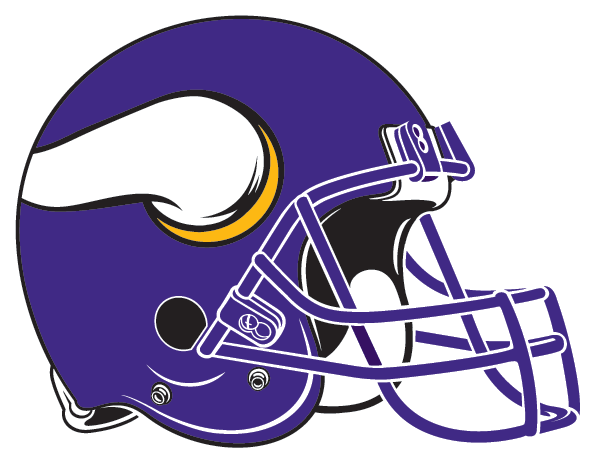Viking Clipart Vikings Football - Minnesota Vikings Helmet Logo (600x462)
