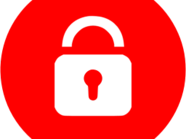 Lock Clipart Red Lock - Blue Lock Icon Png (640x480)