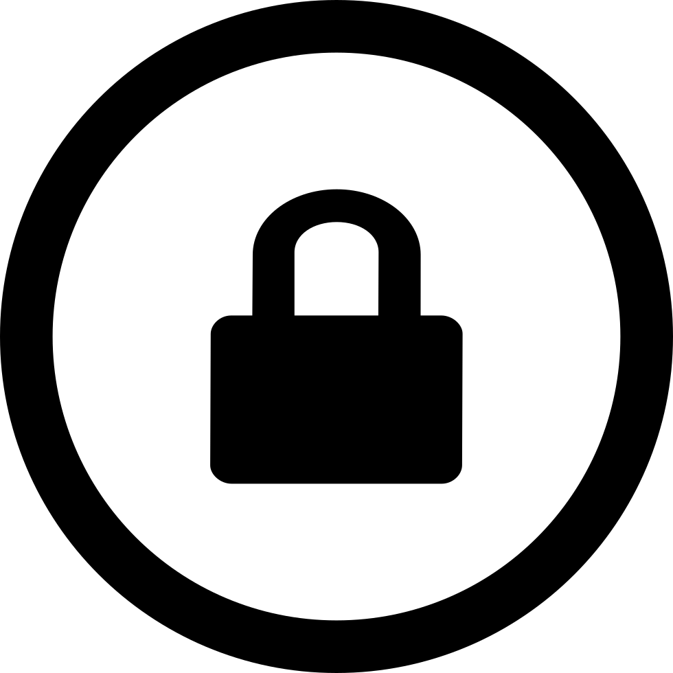 Banner Free Stock Clip Lock Circular - Public Domain Logo (980x980)