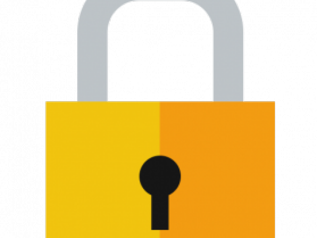Lock Clipart Transparent Background - Sign (640x480)