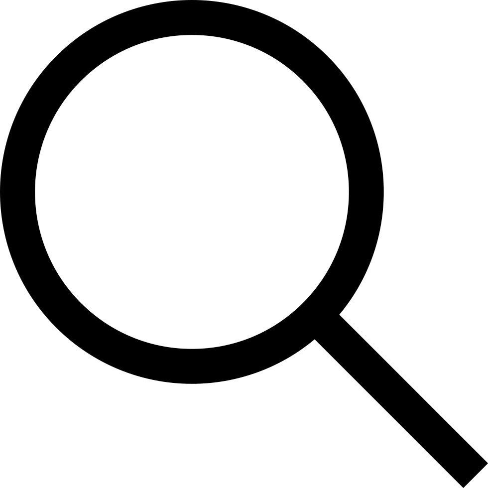Google Clipart Search Bar - Search Magnifying Glass Png (980x980)