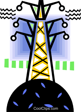 Transformer Royalty Free Vector Clip Art Illustration - Electromagnetism (345x480)